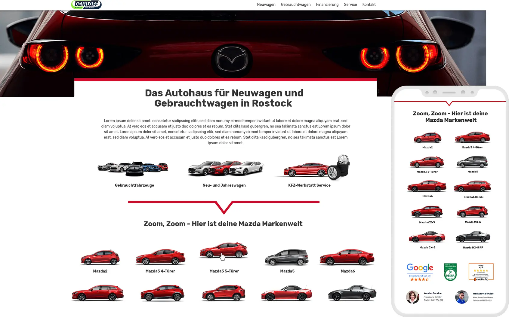 Webdesign Autohaus