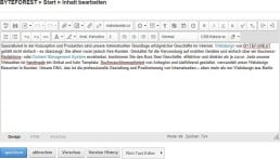 CMS Content-Eeditor Webseite bearbeiten DNN